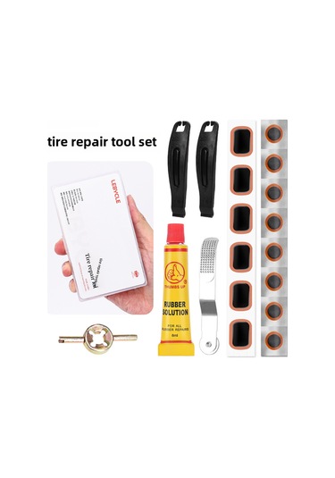 Mufunye Lebaik Bisiklet Lastik Tamir Seti: Dağ Ve Yol Bisikletleri İçin Taşınabilir Patçalar, Jöle Ve Araçlar İle Hızlı Tamir