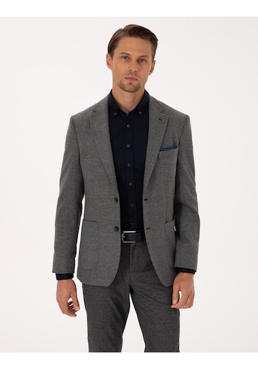 Pierre Cardin Erkek Füme Ceket 50317640-vr058 Füme Pierre Cardin Erkek Füme Ceket 50317640-vr058 Füme