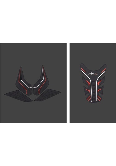 Novahub Afncx Motosiklet Yakıt Yağı Deposu Pedi Kaymaz Çıkartmalar Yan Honda Cb500f Cbr500r Cb400r 2019-2021 İçin Yedek,