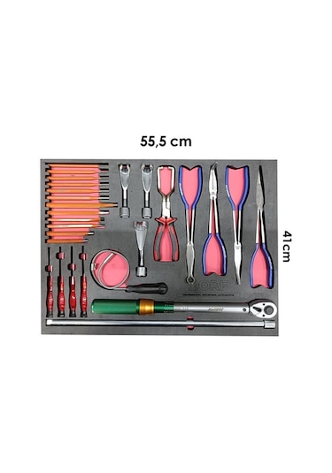 Dorf 272 Parça Dolu 6 Parça Eva Seti Takım Arabası İçeriği 55,5 Cm X 41 Cm