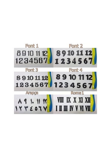 Duvar Saati Ahşap Rakamları Ahşap Saat Rakamı Saat Malzemeleri Ahşap