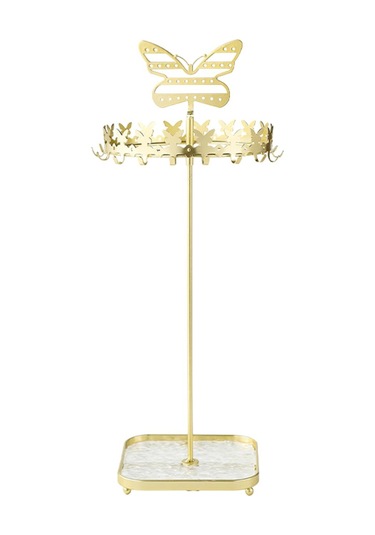 Homyl Takı Organizatör Ekran Metal Tutucu Kolye Küpe Bileklik Altın