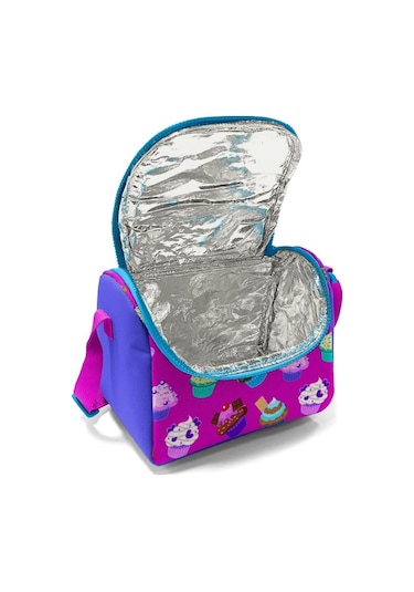 Coral High Kız Çocuk Lavanta Mor Cupcake Okul Beslenme Çantası