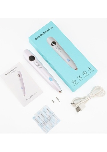 Carrier- 9 Vitesli Lazer Köstebek Kalemi Takılabilir Güzellik,hızlı Relaks Masaj Cihazları,renpho Masaj 10020530 Beyaz