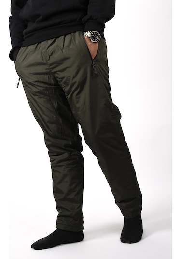 Erkek Haki Rüzgar Geçirmez Suya Dayanıklı İçi Peluş Motorcu Balıkçı Eşofman Altı 22eesa5033 001