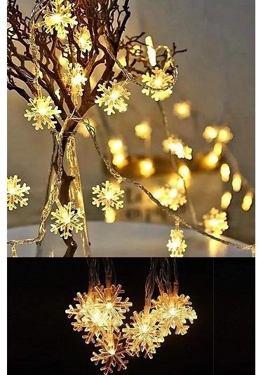 Kenpazar Kar Tanesi 20'li Pilli Led 2 Metre Çok Renkli