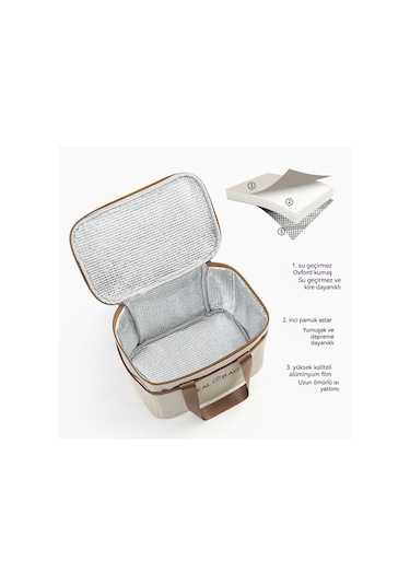 Lıcorıce Açık Piknik Alüminyum Folyo Isı Yalıtım Su Geçirmez Yemek Çantası Benton Çantası Orta Haki