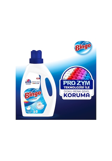 Bingo Beyaz Sabun Sıvı Çamaşır Deterjanı 3 x 1755 ML