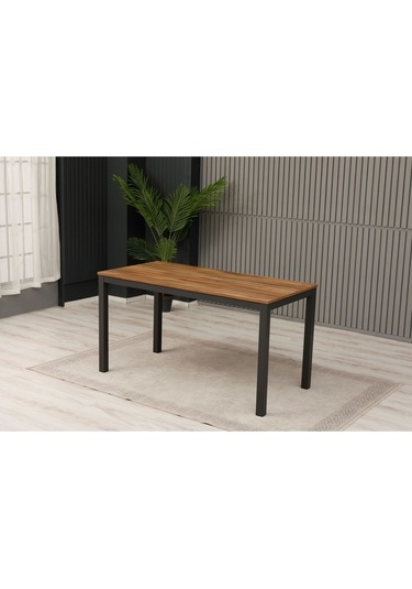 Yemek Masası 140x70x75 Cm Antrasit Gri