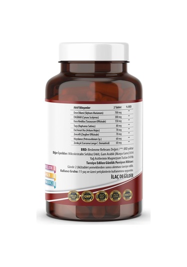 Ncs Milk Thistle Artichoke Zerdeçal Karahindiba 90 Tablet Enginar