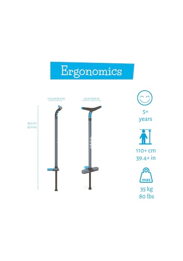 Chillafish Poogi Pogo Stick Zıplama Çubuğu Mavi Çocuk