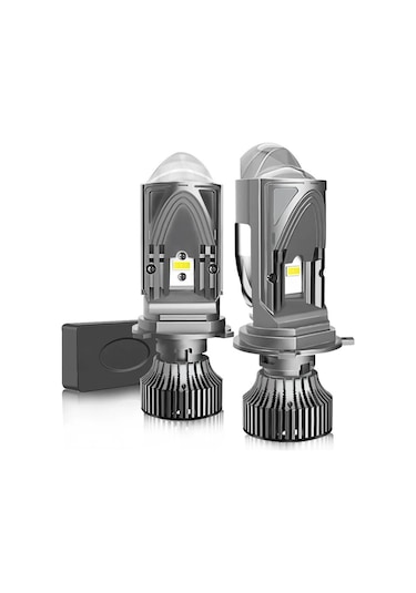 Led Far Ampulü Beyaz H4 50w 12v 22000lm Csp Chip Lens Canbus / Laam979