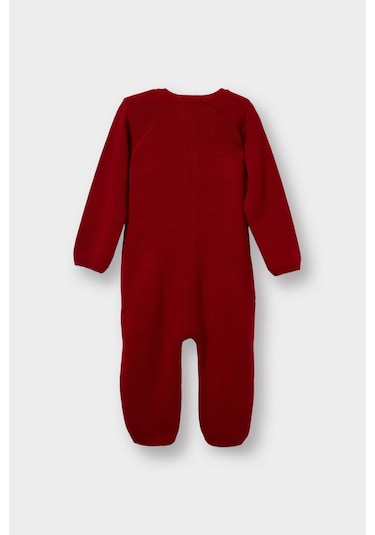 Defacto Erkek Bebek Yenidoğan Yeni Yıl Baskılı Triko 2li Tulum F3235a525wnrd79 Kırmızı-rd79