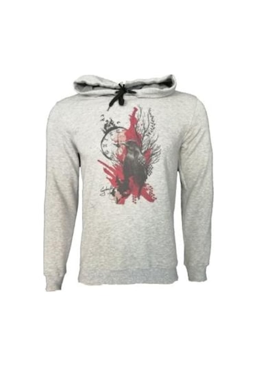 Rafcoll Kapşonlu Sweatshırt (384386122) Gri Melanj