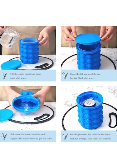 Upeka İce Cube Marker Genie Silikon Buz Kovası