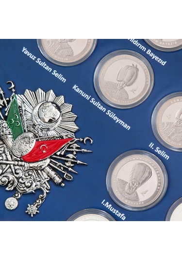 Agakulche Osmanlı Padişahları 24 Adet Gümüş Sikke Coin Set