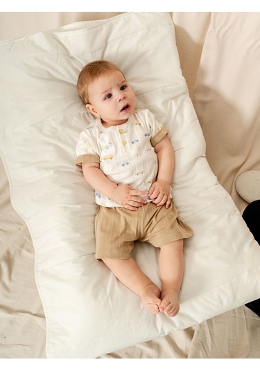 Kd53421 Jakarlı Örme 2'li Bebek Takımı 3-6 Ay / 6-9 Ay / 9-12 Ay / 18-24 Ay Kahverengi