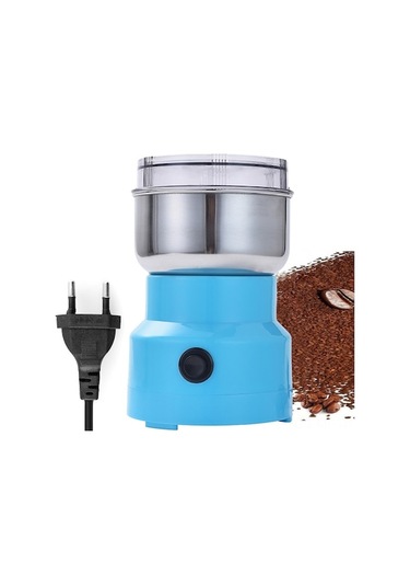 "çok Amaçlı Elektrikli Öğütücü: Kahve, Baharat Ve Tahıllar İçin Paslanmaz Çelik Ev Tipi Makine" Mavi Mavi