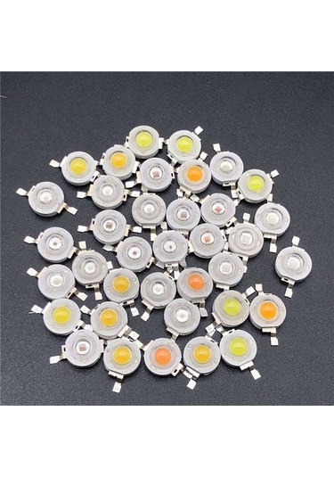 Novahub Beyaz 3.2-3.6v Dıy Spot Cob 10-50 Adet Mini Ampul 1w 3w 3w 50pcs 3w 50pcs