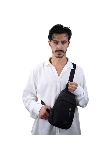 Seventeen 3475 Erkek Kanvas Body Bag Çapraz Çanta Siyah