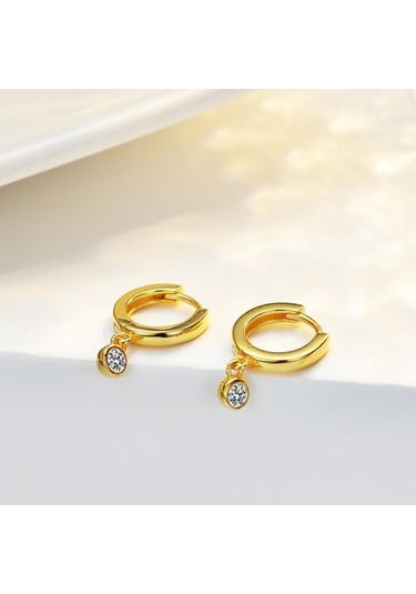 Altın Bague Ringen S925 Gümüş Kadın Kabarcık Saplama Küpe Basit Düğün Mosan Elmas Kaplama 14k Altın Küpe