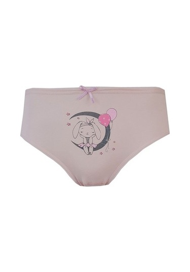 Tekkaplan 6Lı Kız Çocuk Baskılı Renkli Külot Pamuklu Likralı Slip