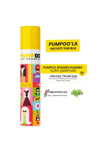 Pumpoo Spanish Summer Kuru Şampuan 200 ML