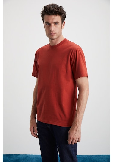 GRIMELANGE Cultıvated Erkek 3'lü Kalın Dokulu Regular %100 Organik Pamuk Vnly/kyeşil/krmt T-shirt Vnly/kyeşil/krmt Çok Renkli