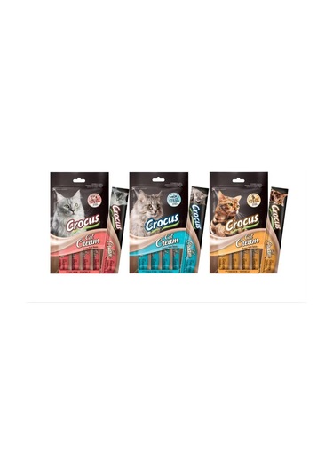 Crocus Deniz Ürünleri Krema Kedi Ödülü 4x15gr 3 Paket