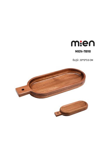 Mien Akasya Derin Sunumluk 33 13 3,5 Cm Beyaz