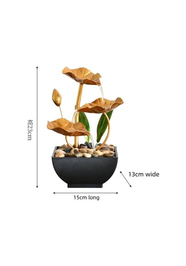 Hangfox Demir Sanat Masaüstü Su Dekorasyonu - Ofis Ve Ev İçin Zenginleyici, Kolay Kurulum, Özel Hediye Seçeneği