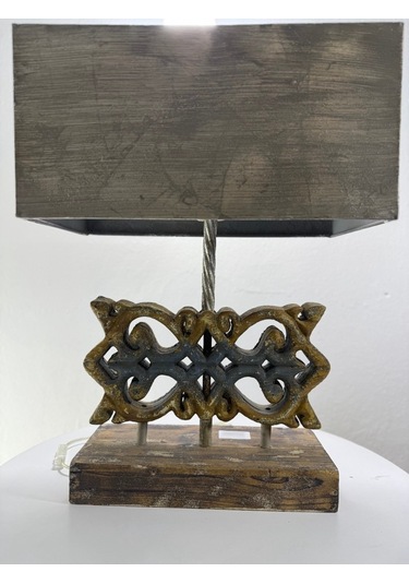 Bıev Qj52 Abajur Vintage Ahşap