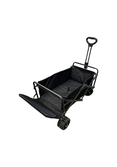 Yek Outdoor Extend Wagon Katlanabilir Kamp Ve Yük Arabası Siyah