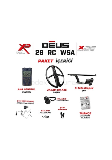 DEUS - 34x28cm X35 Başlık, Ana Kontrol Ünitesi (RC), WSAUDIO Kulaklık - FULL PAKET