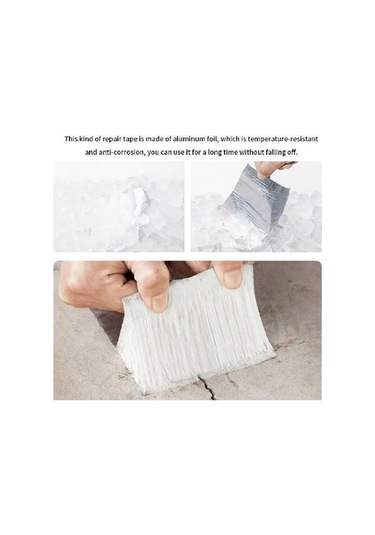 Novahub Süper Su Geçirmez Alüminyum Bant, 56799553, Kendinden Yapışkanlı, Köpük, Butil Kauçuk, 50mm X 5m, Metal İşleme, Duvar, Çatı Onarımı