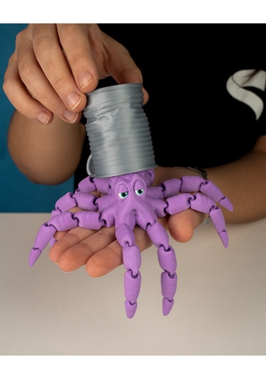 Hareketli Şapkalı Ahtapot 20cm