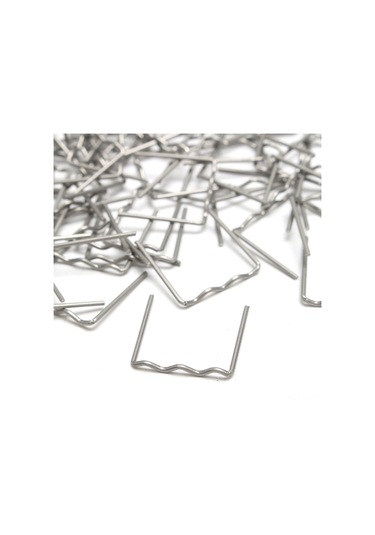 Teltree 100 Adet M Tipi 0.6mm Plastik Kaynak Teli, Otomobil Tampon Çatlak Onarımı İçin Gümüş Renkli Tungsten Filament Kaynak Çivi