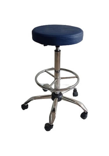 Bar Taburesi Krom Yıldız Ayaklı Çemberli