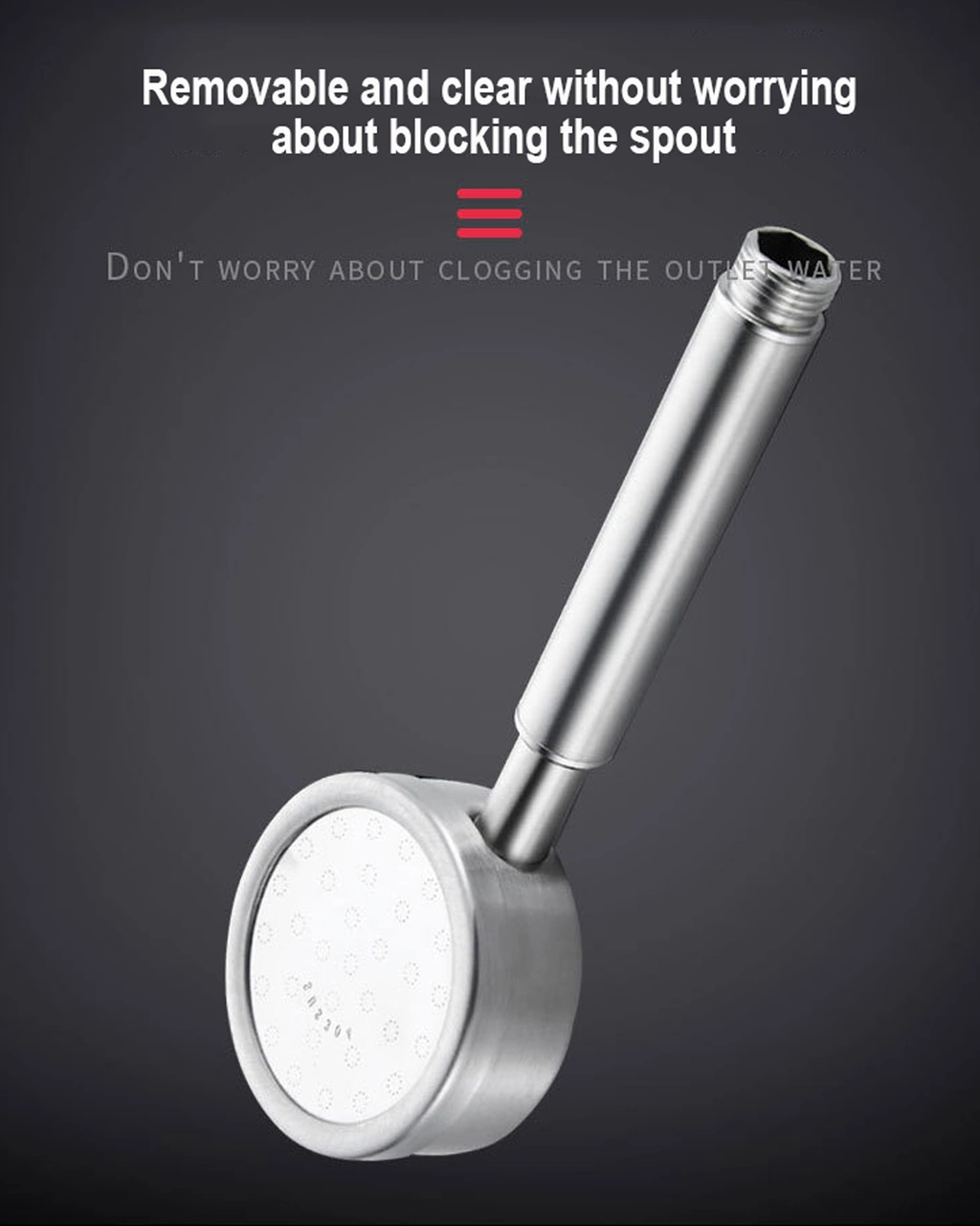 Geeroyoo Stainless Steel 304 Duş Başlığı Seti: Artırılmış Basınçlı, Kol Taylı, 1.5m Hortum Ve Deliksiz Tutucu İle Modern Banyo Aksesuarı Diğer