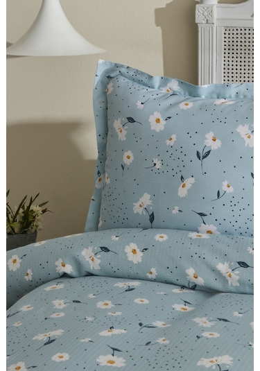 Karaca Home Daisy %100 Pamuk Tek Kişilik Pike Takımı Mint Mint