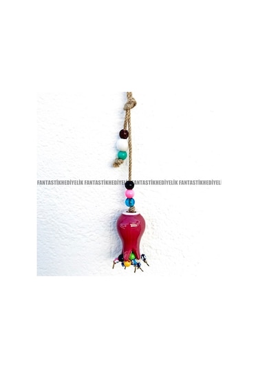 Lale Nazar Boncuk Seramik Bahçe Balkon Duvar Kapı Süs Sarkaç Lale