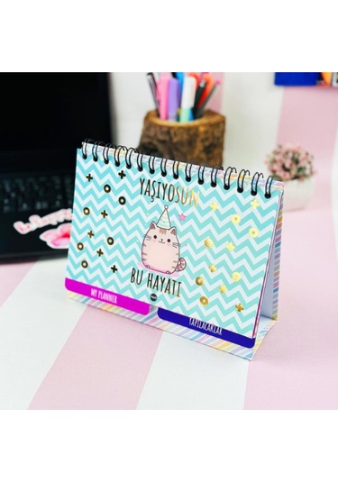 Yaşıyosun Bu Hayatı V2 Tasarımlı Konuşan Planner 1227 Renkli