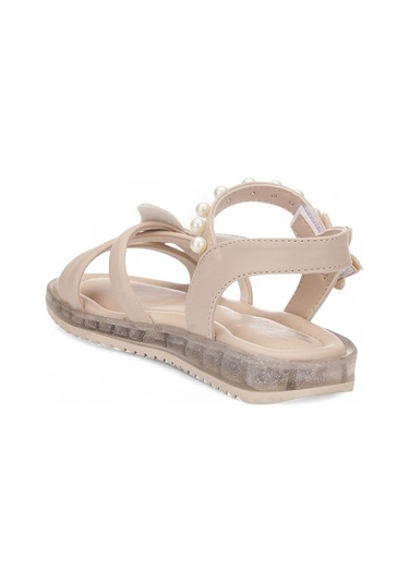 5010 Kız Çocuk Okul Öncesi Taşlı Sandalet Bej