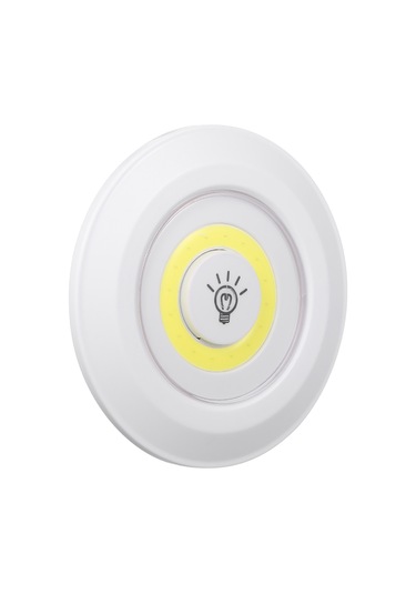 Ruicoo Kablosuz Cob Led Dolap Aydınlatma - 3'lü Paket, Uzaktan Kumandalı, Parlaklık Ayarlı, Taşınabilir, Pil İle Çalışan Beyaz