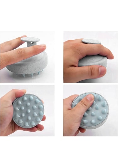 Koodmax Duş Tarağı Yumuşak Silikon Saç Yıkama Saç Derisi Masaj Tarağı - Pembe