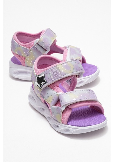 Mnpc Kız Çocuk Pembe Işıklı Anatomik Hafif Günlük Sandalet 25y2s1006759 Pembe