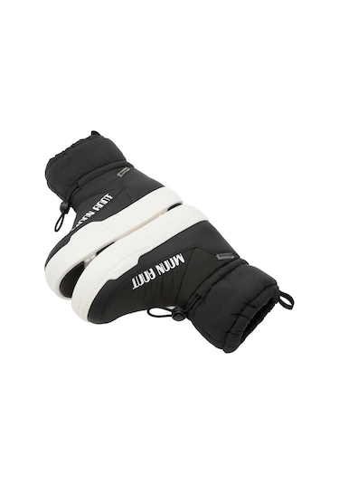 N001 Black Bot Kız Çocuk 80d3440090 Moon Boot Jr Park Tube Mid Wp Siyah