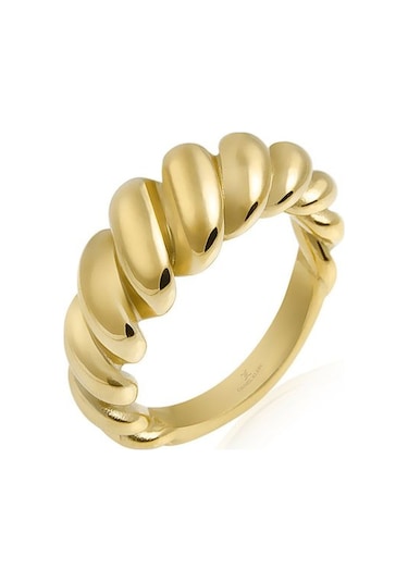 Daniel Klein Kadın Çelik Yüzük Dkj.5.4004-l-2 19 Mm İç Çapındadır - Large Gold