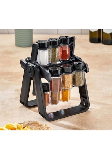 12 Li Döner Baharatlık Siyah