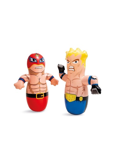 Şişme Hacı Yatmaz Kumsuz 94 Cm, Güreşçi Şişme Bahçe Plaj Oyuncağı,çocuklar İçin Figürlü Plaj Oyuncak Çok Renkli